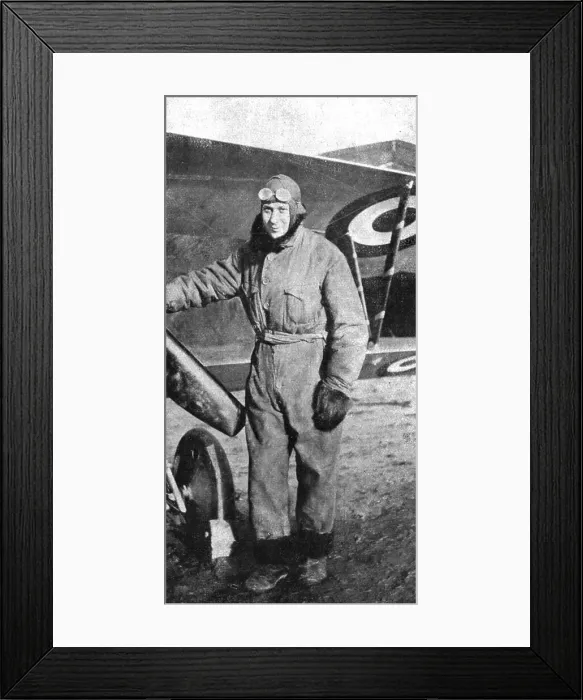 Framed Print : Les Etats-Unis dans la guerre; Le sergent aviateur americain James Roger MacConnell... 1917. Creator: Unknown Framed Print : Les Etats-Unis dans la guerre; Le sergent aviateur americain James Roger MacConnell... 1917. Creator: Unknown