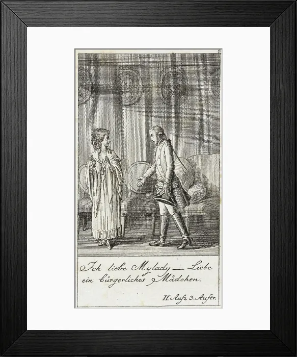 Framed Print : Plate 5 for Schiller's Intrigue and Love, 1785. Creator: Daniel Nikolaus Chodowiecki Framed Print : Plate 5 for Schiller's Intrigue and Love, 1785. Creator: Daniel Nikolaus Chodowiecki
