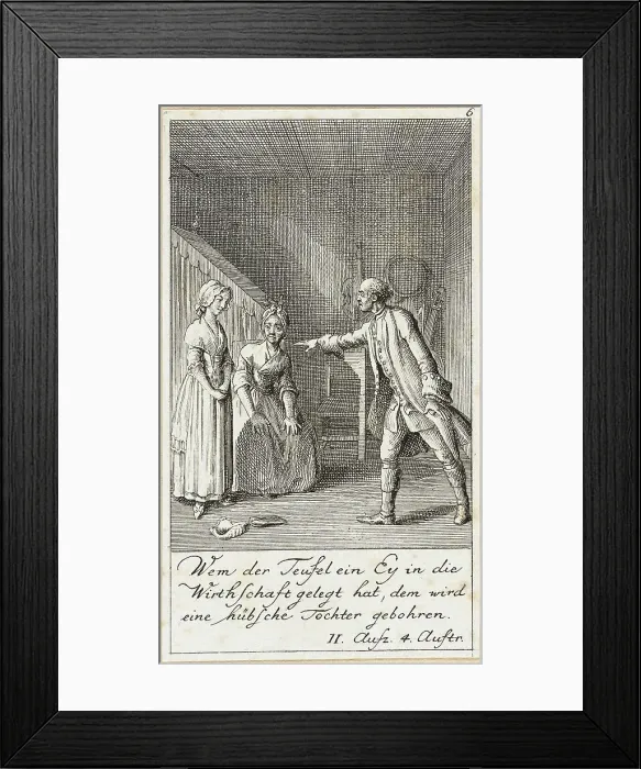 Framed Print : Plate 6 for Schiller's Intrigue and Love, 1785. Creator: Daniel Nikolaus Chodowiecki Framed Print : Plate 6 for Schiller's Intrigue and Love, 1785. Creator: Daniel Nikolaus Chodowiecki