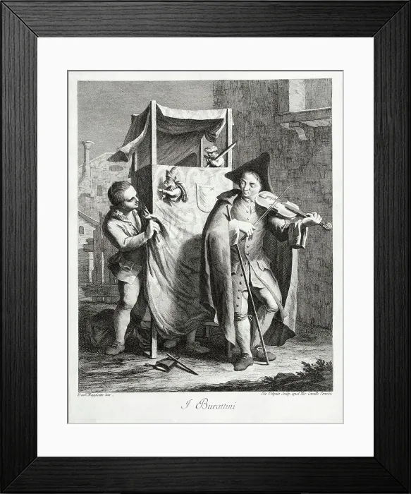 Framed Print : The Puppets, c1764. Creator: Giovanni Volpato Framed Print : The Puppets, c1764. Creator: Giovanni Volpato