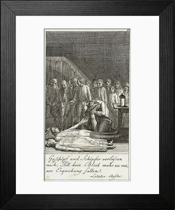 Framed Print : Plate 12 for Schiller's Intrigue and Love, 1785. Creator: Daniel Nikolaus Chodowiecki Framed Print : Plate 12 for Schiller's Intrigue and Love, 1785. Creator: Daniel Nikolaus Chodowiecki
