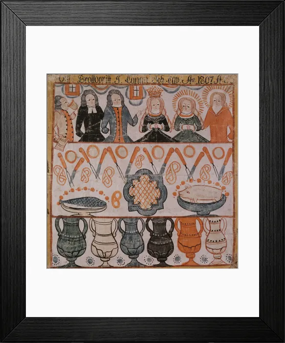 Framed Print : The Marriage in Cana, 1807. Creator: Anders Eriksson Framed Print : The Marriage in Cana, 1807. Creator: Anders Eriksson