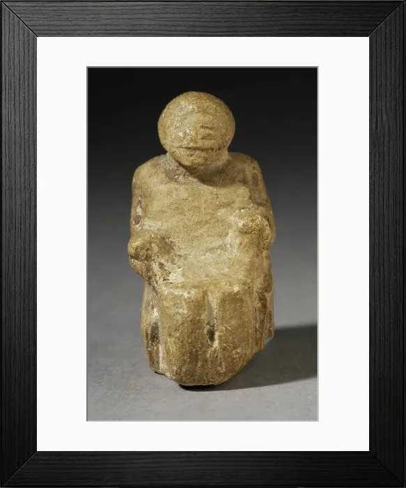 Framed Print : Seated Figure, Predynastic Period (4000-2687 BCE). Creator: Unknown Framed Print : Seated Figure, Predynastic Period (4000-2687 BCE). Creator: Unknown