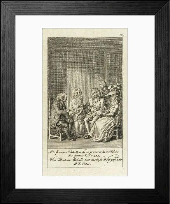 Framed Print : Cecilia or the Story of a Rich Orphan, 1787. Creator: Daniel Nikolaus Chodowiecki Framed Print : Cecilia or the Story of a Rich Orphan, 1787. Creator: Daniel Nikolaus Chodowiecki