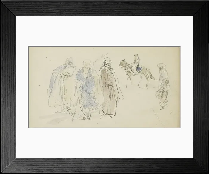 Framed Print : Algerians in traditional costume, 1922. Creator: Marius Bauer Framed Print : Algerians in traditional costume, 1922. Creator: Marius Bauer