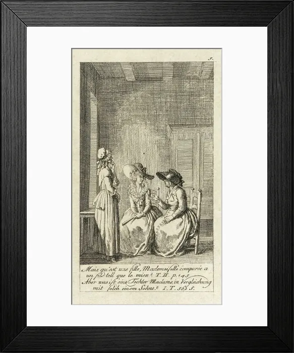 Framed Print : Cecilia or the Story of a Rich Orphan, 1787. Creator: Daniel Nikolaus Chodowiecki Framed Print : Cecilia or the Story of a Rich Orphan, 1787. Creator: Daniel Nikolaus Chodowiecki