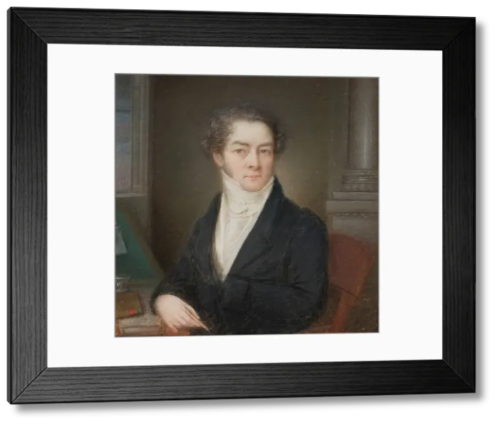Framed Print : Self portrait, 1820. Creator: Anders Gustaf Andersson Framed Print : Self portrait, 1820. Creator: Anders Gustaf Andersson