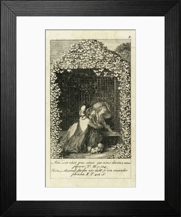 Framed Print : Cecilia or the Story of a Rich Orphan, 1787. Creator: Daniel Nikolaus Chodowiecki Framed Print : Cecilia or the Story of a Rich Orphan, 1787. Creator: Daniel Nikolaus Chodowiecki