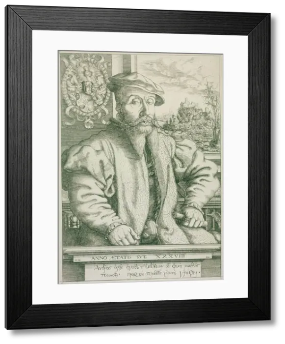 Framed Print : Georg Roggenbach, 1554. Creator: Hans Sebald Lautensack Framed Print : Georg Roggenbach, 1554. Creator: Hans Sebald Lautensack