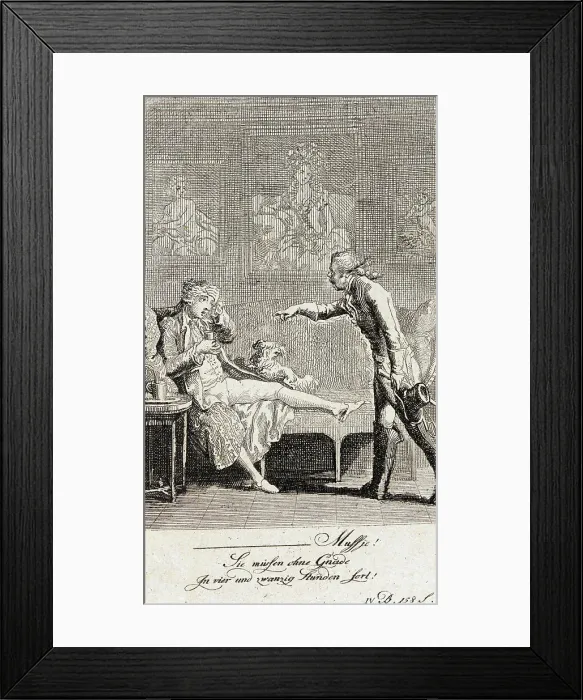 Framed Print : Blumauer's Aeneide, 1789. Creator: Daniel Nikolaus Chodowiecki Framed Print : Blumauer's Aeneide, 1789. Creator: Daniel Nikolaus Chodowiecki