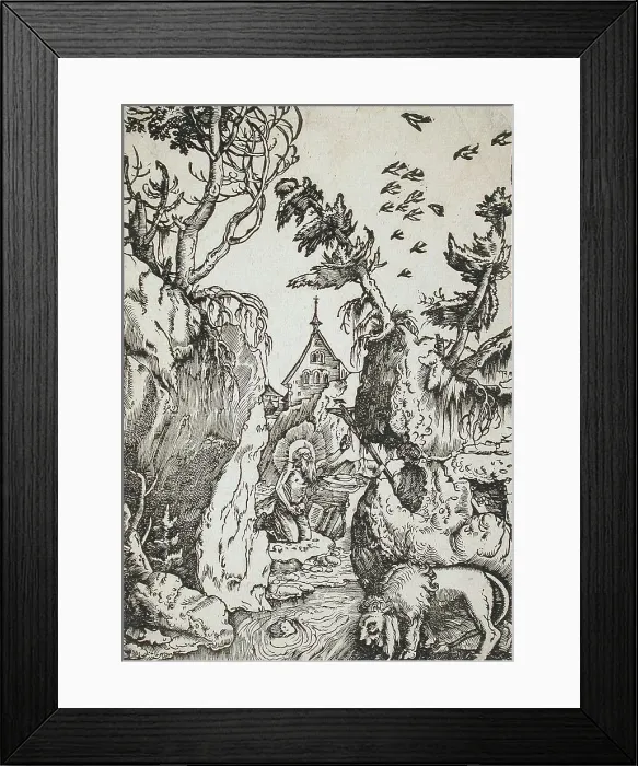 Framed Print : Saint Jerome in Penance, c1511. Creator: Hans Baldung Framed Print : Saint Jerome in Penance, c1511. Creator: Hans Baldung