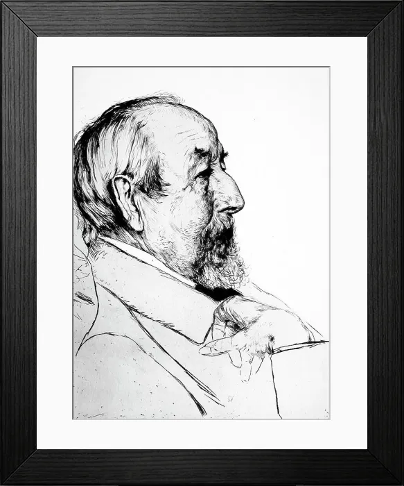 Framed Print : Klaus Groth, c1896. Creator: Hans Olde Framed Print : Klaus Groth, c1896. Creator: Hans Olde