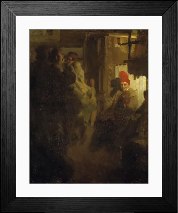 Framed Print : Dance in Gopsmor, 1906. Creator: Anders Leonard Zorn Framed Print : Dance in Gopsmor, 1906. Creator: Anders Leonard Zorn
