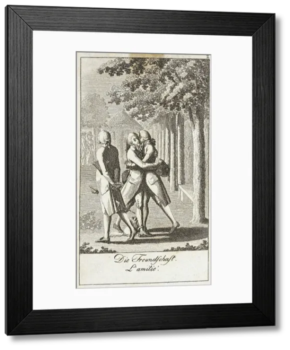 Framed Print : Illustration for Uprightness and Hypocrisy, 1793. Creator: Daniel Nikolaus Chodowiecki Framed Print : Illustration for Uprightness and Hypocrisy, 1793. Creator: Daniel Nikolaus Chodowiecki