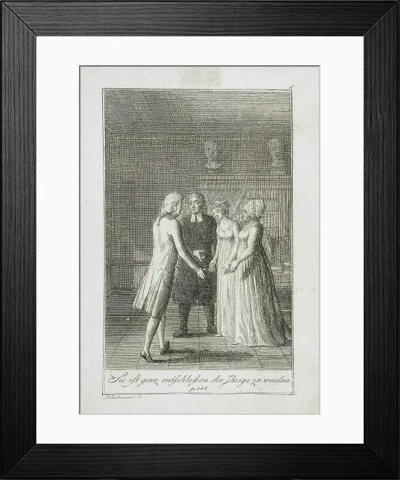 Framed Print : Illustration to Becker's Pocketbook für 1799. Creator: Daniel Nikolaus Chodowiecki