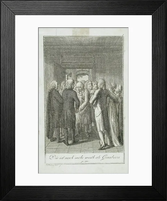 Framed Print : Illustration to Becker's Pocketbook für 1799. Creator: Daniel Nikolaus Chodowiecki