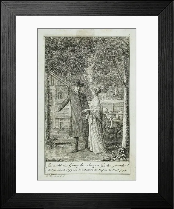Framed Print : Illustration to Becker's Pocketbook für 1799. Creator: Daniel Nikolaus Chodowiecki Framed Print : Illustration to Becker's Pocketbook für 1799. Creator: Daniel Nikolaus Chodowiecki
