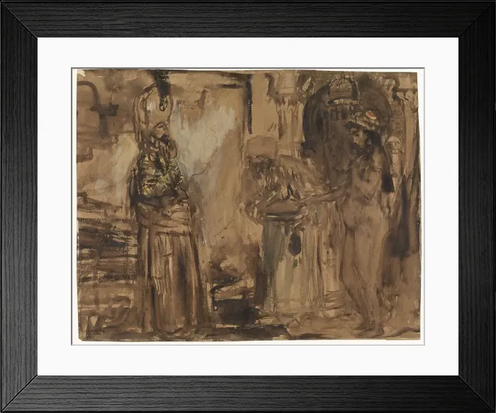 Framed Print : Slave trader, 1877-1919. Creator: Marius Bauer Framed Print : Slave trader, 1877-1919. Creator: Marius Bauer