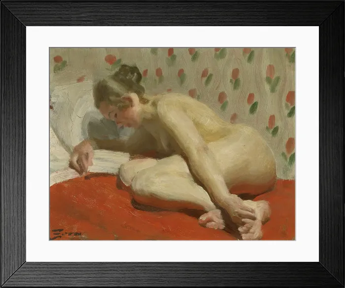Framed Print : Study of a Nude, from 1891 until 1892. Creator: Anders Leonard Zorn Framed Print : Study of a Nude, from 1891 until 1892. Creator: Anders Leonard Zorn