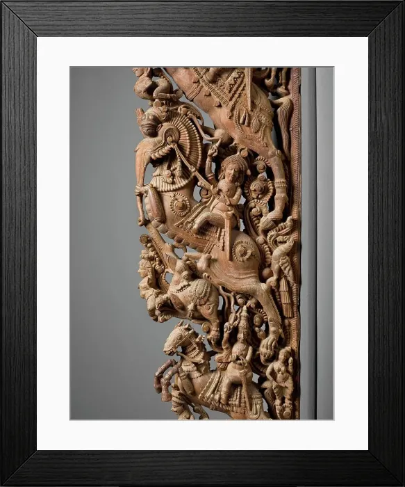 Framed Print : Architectural Section with Heroic Figures (image 4 of 4), 19th century. Creator: Unknown Framed Print : Architectural Section with Heroic Figures (image 4 of 4), 19th century. Creator: Unknown