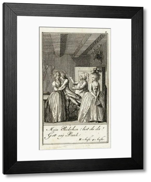 Framed Print : Iffland's Jager, 1786. Creator: Daniel Nikolaus Chodowiecki Framed Print : Iffland's Jager, 1786. Creator: Daniel Nikolaus Chodowiecki