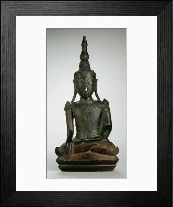 Framed Print : Buddha Shakyamuni, 19th century. Creator: Unknown