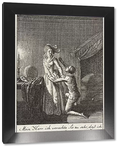 Plate 8 for Thomas Smollett's The Adventures of Peregrine Pickle, 1785. Creator: Daniel Nikolaus Chodowiecki