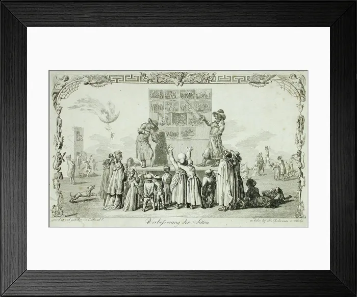 Framed Print : Improvement of the Morals, 1786. Creator: Daniel Nikolaus Chodowiecki Framed Print : Improvement of the Morals, 1786. Creator: Daniel Nikolaus Chodowiecki