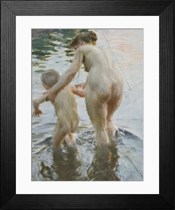 Framed Print : Une première, 1888. Creator: Anders Leonard Zorn