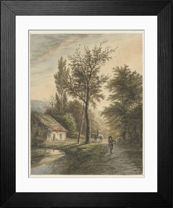 Framed Print : Landscape, 1849-1917. Creator: Matthijs Maris Framed Print : Landscape, 1849-1917. Creator: Matthijs Maris