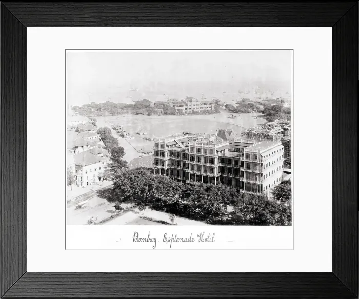 Framed Print : Bombay Esplanade Hotel, Late 1860s. Creator: Samuel Bourne