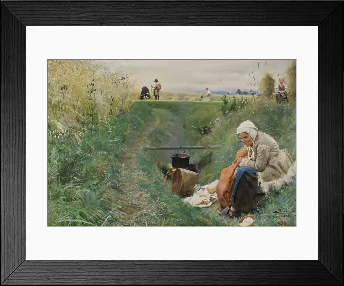 Framed Print : Our Daily Bread, 1886. Creator: Anders Leonard Zorn Framed Print : Our Daily Bread, 1886. Creator: Anders Leonard Zorn