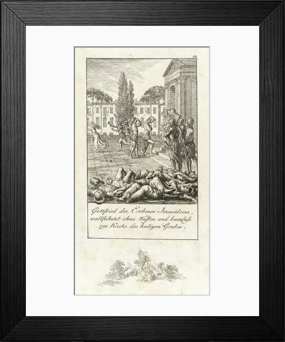 Framed Print : Illustration for History of the First Crusades, 1800. Creator: Daniel Nikolaus Chodowiecki Framed Print : Illustration for History of the First Crusades, 1800. Creator: Daniel Nikolaus Chodowiecki