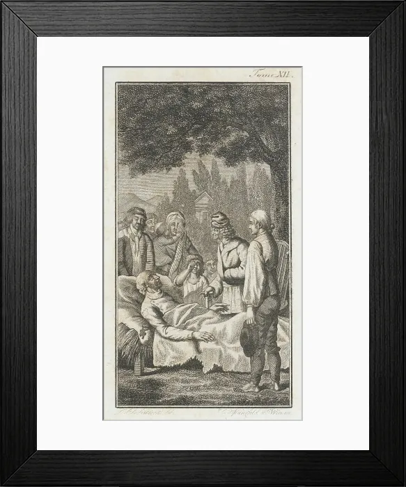 Framed Print : Illustration for the Works of J.P.C. Florian, 1796. Creator: Daniel Nikolaus Chodowiecki Framed Print : Illustration for the Works of J.P.C. Florian, 1796. Creator: Daniel Nikolaus Chodowiecki