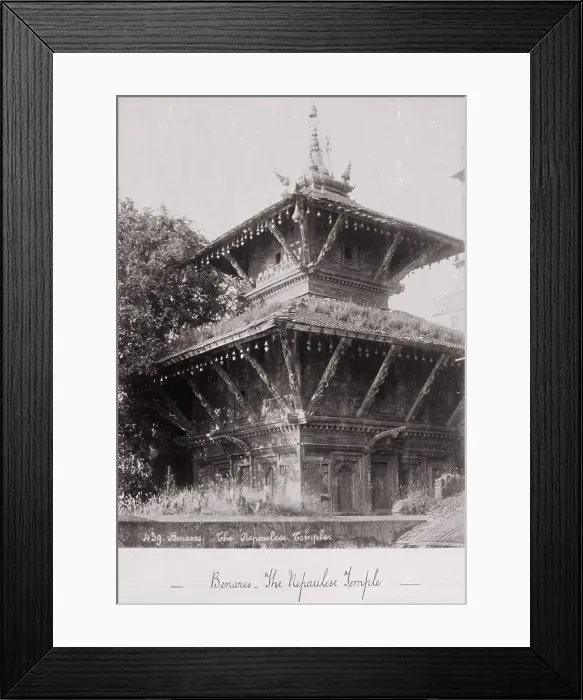 Framed Print : Benares, The Nepalese Temple, Late 1860s. Creator: Samuel Bourne