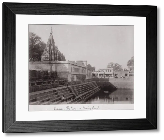 Framed Print : Benares, The Durga or Monkey Temple, Late 1860s. Creator: Samuel Bourne Framed Print : Benares, The Durga or Monkey Temple, Late 1860s. Creator: Samuel Bourne