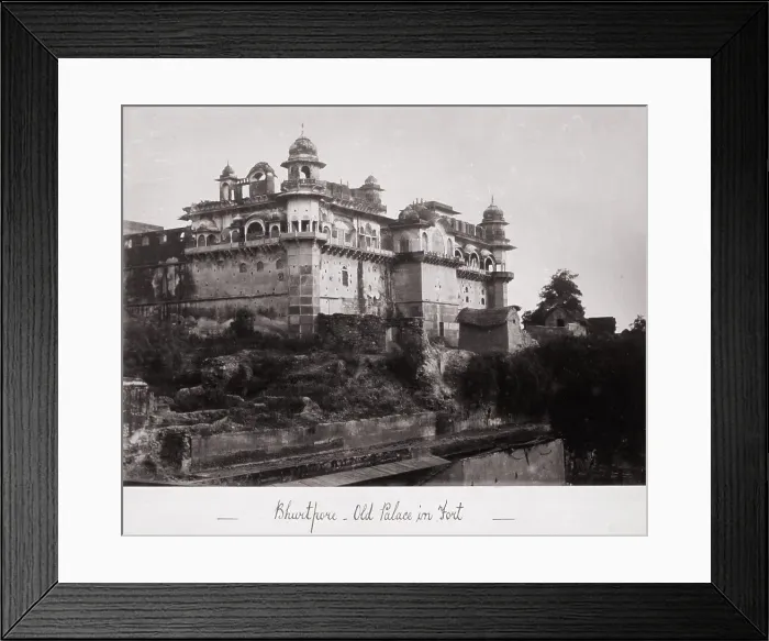 Framed Print : Bhurtpore - Old Palace in Fort, Late 1860s. Creator: Samuel Bourne Framed Print : Bhurtpore - Old Palace in Fort, Late 1860s. Creator: Samuel Bourne