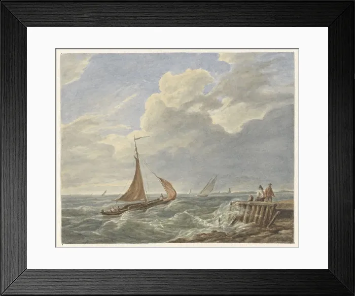 Framed Print : Turbulent water, 1849-1917. Creator: Matthijs Maris Framed Print : Turbulent water, 1849-1917. Creator: Matthijs Maris