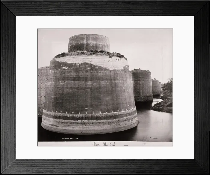 Framed Print : Deeg, The Fort, Late 1860s. Creator: Samuel Bourne Framed Print : Deeg, The Fort, Late 1860s. Creator: Samuel Bourne