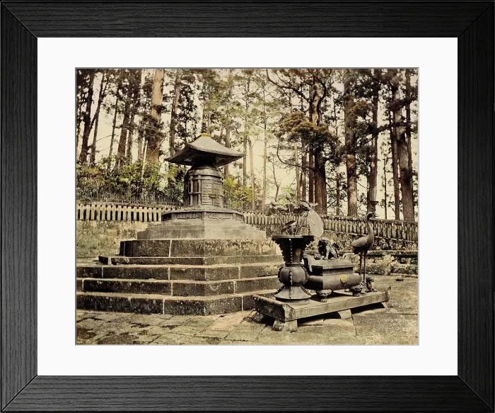 Framed Print : Bronze Tomb, 1865. Creator: Unknown Framed Print : Bronze Tomb, 1865. Creator: Unknown