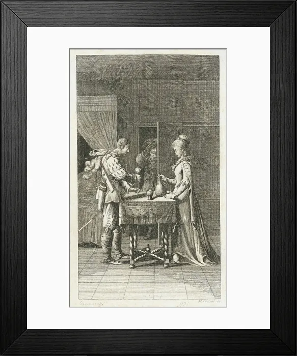 Framed Print : Illustration for Phil Engelhard's Poems, 1782. Creator: Daniel Nikolaus Chodowiecki Framed Print : Illustration for Phil Engelhard's Poems, 1782. Creator: Daniel Nikolaus Chodowiecki