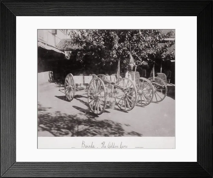 Framed Print : Baroda, The Golden Guns, Late 1860s. Creator: Samuel Bourne