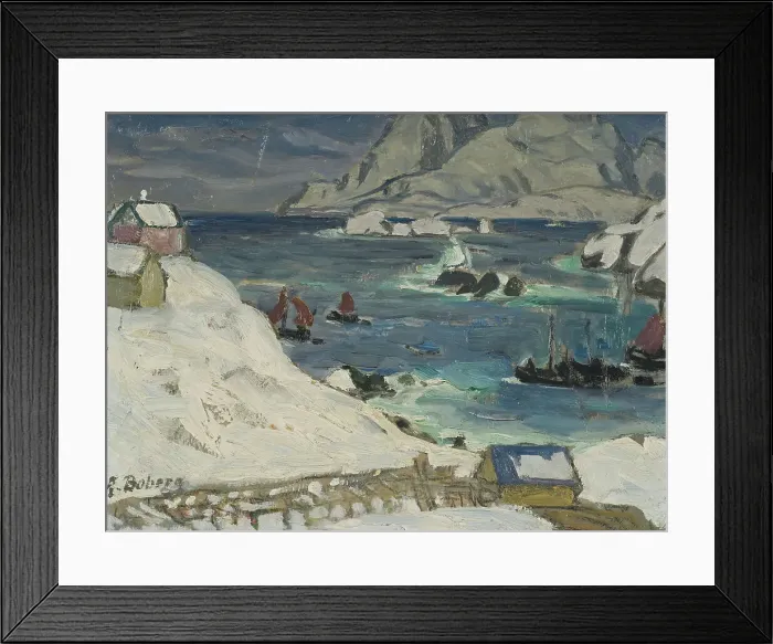 Framed Print : Running before the Storm. Study from North Norway. Creator: Anna Katarina Boberg Framed Print : Running before the Storm. Study from North Norway. Creator: Anna Katarina Boberg