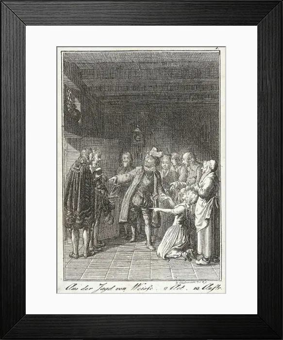 Framed Print : Illustration from Becker's Pocketbook, 1796. Creator: Daniel Nikolaus Chodowiecki Framed Print : Illustration from Becker's Pocketbook, 1796. Creator: Daniel Nikolaus Chodowiecki
