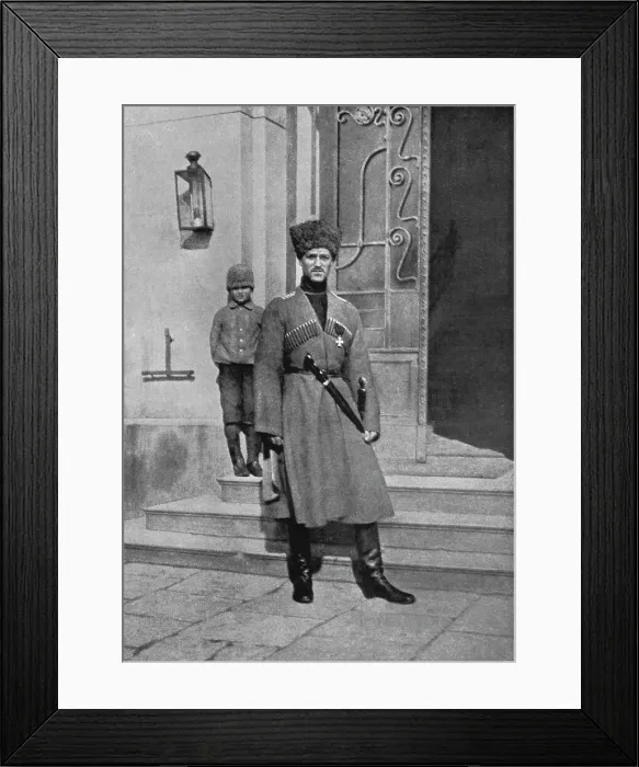 Framed Print : La Revolution Russe; Le Grand-Duc Michel, frere du tsar, sous l'uniforme des cosaques... 1917. Creator: Unknown Framed Print : La Revolution Russe; Le Grand-Duc Michel, frere du tsar, sous l'uniforme des cosaques... 1917. Creator: Unknown