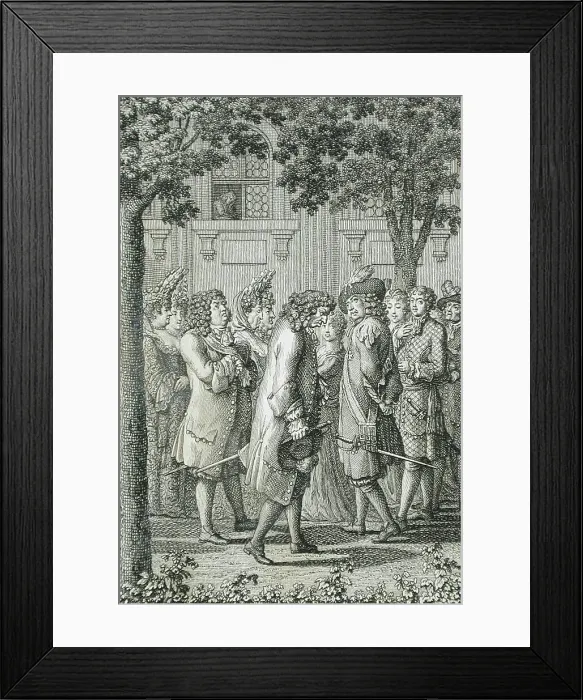 Framed Print : Illustration for Becker's Almanac for 1798, c1798. Creator: Daniel Nikolaus Chodowiecki Framed Print : Illustration for Becker's Almanac for 1798, c1798. Creator: Daniel Nikolaus Chodowiecki