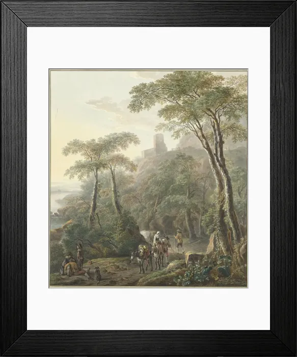 Framed Print : Landscape with Shepherds and Milkmaid, 1700-1800. Creator: N Lamme Framed Print : Landscape with Shepherds and Milkmaid, 1700-1800. Creator: N Lamme