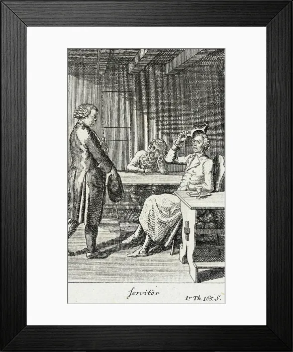 Framed Print : Plate 3 for J.G. Muller's Siegfried von Lindenberg, 1783. Creator: Daniel Nikolaus Chodowiecki Framed Print : Plate 3 for J.G. Muller's Siegfried von Lindenberg, 1783. Creator: Daniel Nikolaus Chodowiecki