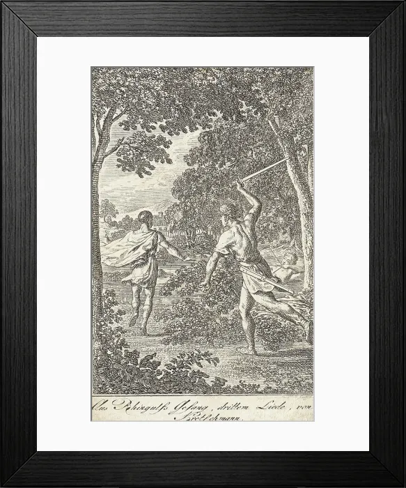 Framed Print : Illustration from Becker's Pocketbook, 1796. Creator: Daniel Nikolaus Chodowiecki Framed Print : Illustration from Becker's Pocketbook, 1796. Creator: Daniel Nikolaus Chodowiecki