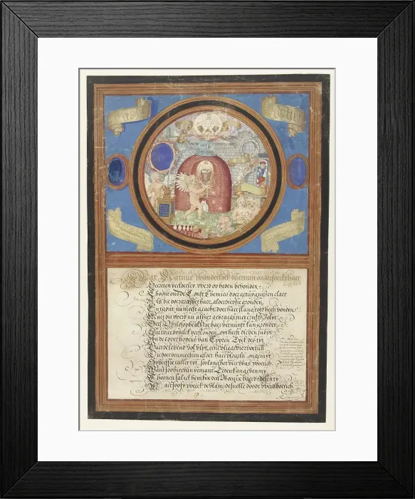 Framed Print : The Alchemy, 1606. Creator: Paulus de Kempenaer Framed Print : The Alchemy, 1606. Creator: Paulus de Kempenaer